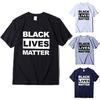Стильная черная футболка 'Black Lives Matter' против расизма для унисекс, повседневная и удобная