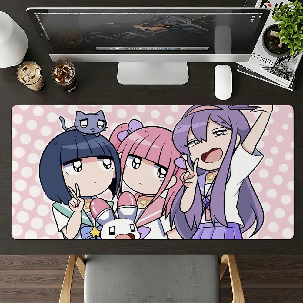 Yami Kawaii Menherachan Коврик для мыши Большой Нескользящий Водонепроницаемый Коврик Прошитый край Клавиатурный коврик Для игр Ежедневного офиса
