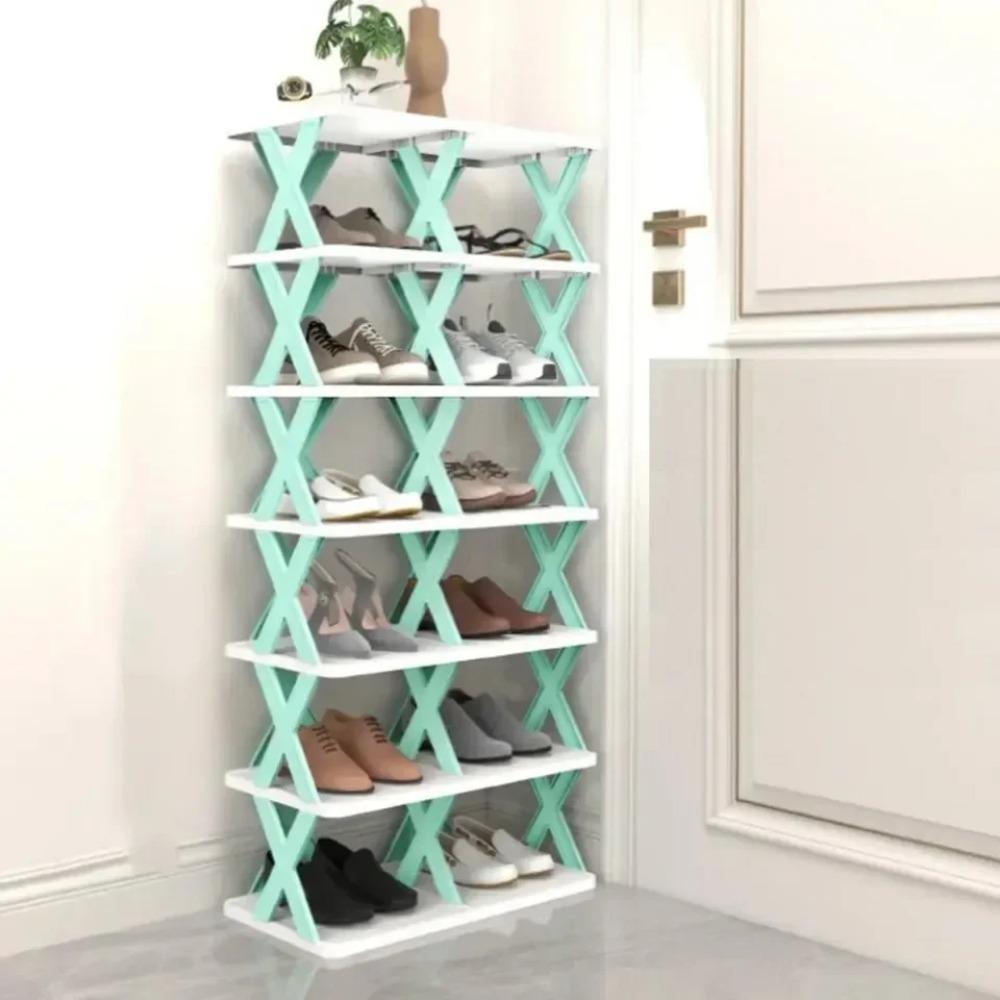 Plastic Folding Shoe Racks Detachable Multi Layer Simple Shoes Shelf Student Dormitory