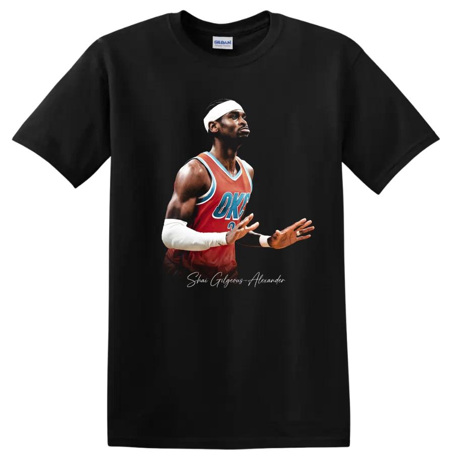 Shai Gilgeous Alexander Basketball Player T Shirt Oklahoma City Thunder Tee