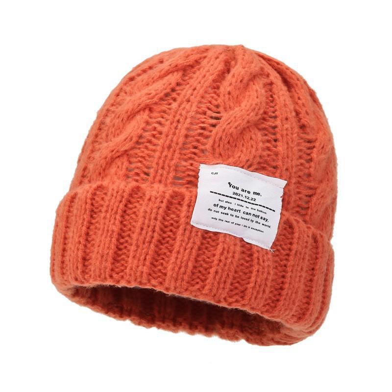 Женская эластичная шапка-бини, зимняя шапка-череп, мягкий повседневный головной убор, универсальная мода, удобная теплая шапка