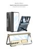Прозрачный магнитный чехол-подставка Samsung Z Fold 4 с гальваническим дизайном Phantom
