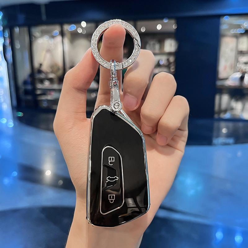 Чехол для ключей из ТПУ, чехол для брелока, аксессуары для ключей для Volkswagen Golf 8 Tuang X MK8 GTI MK8 ID 4 ID 6 ID 3 TALAGON TERAMONT