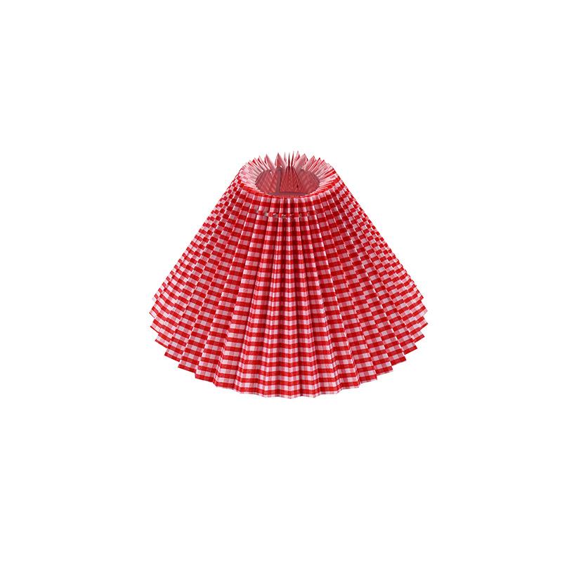 Quality Pleated Fabric Lampshade with Metal Frame of Different Color for Table Lamp Floor Light