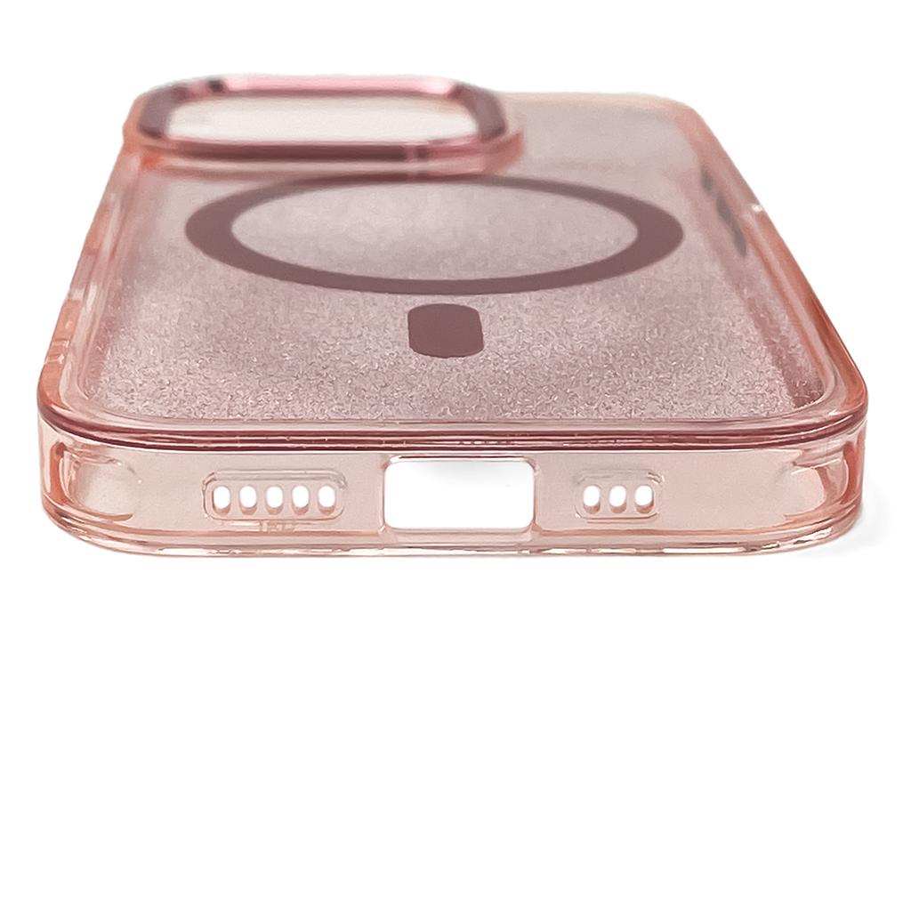 Samsung Galaxy S24 FE Glitter Case Mag Safe - pink with glitter