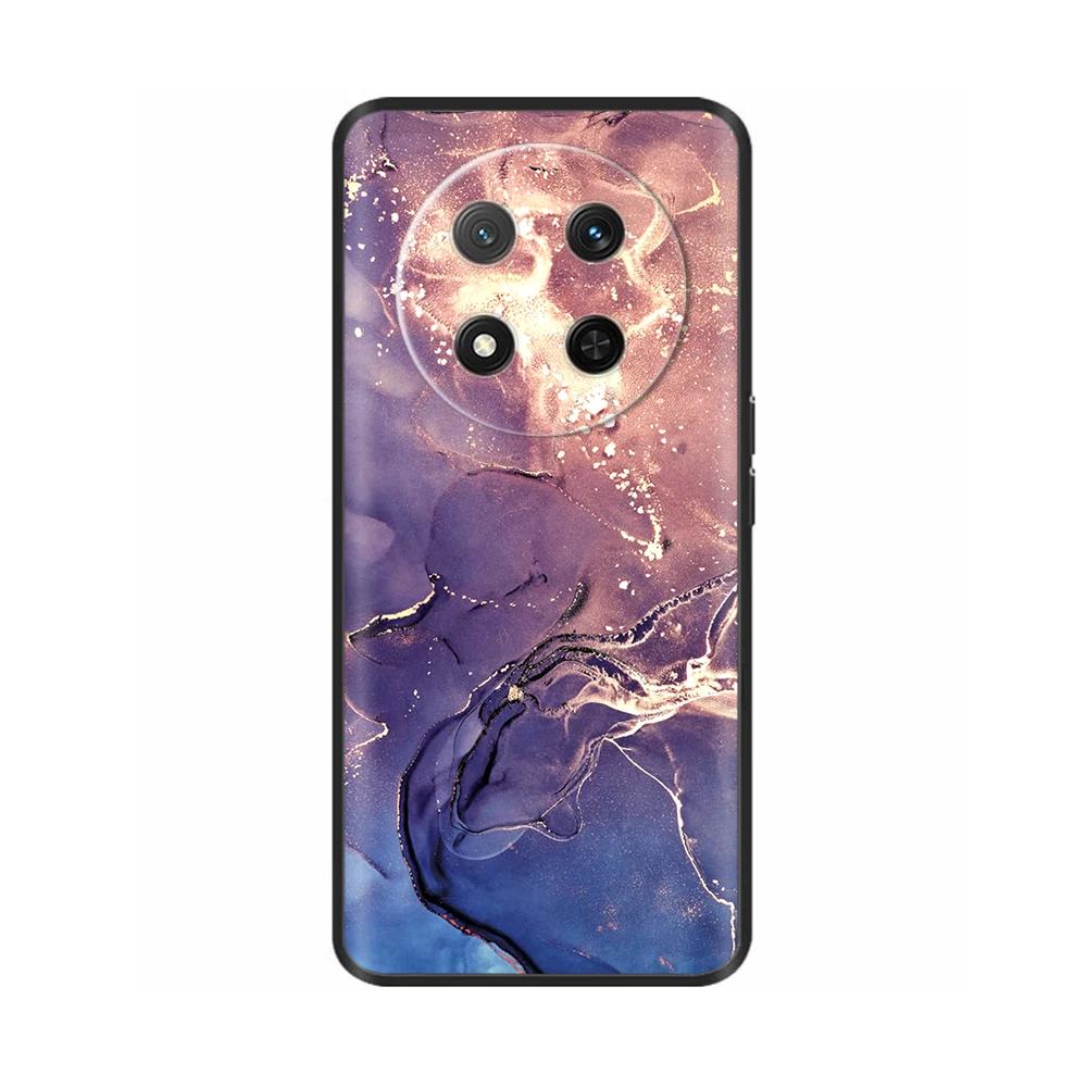 Мягкий силиконовый чехол для Huawei Honor Magic7 Lite 5G Чехол с принтом гинкго для задней панели телефона Для Honor Magic7 Pro Magic 7 Fundas