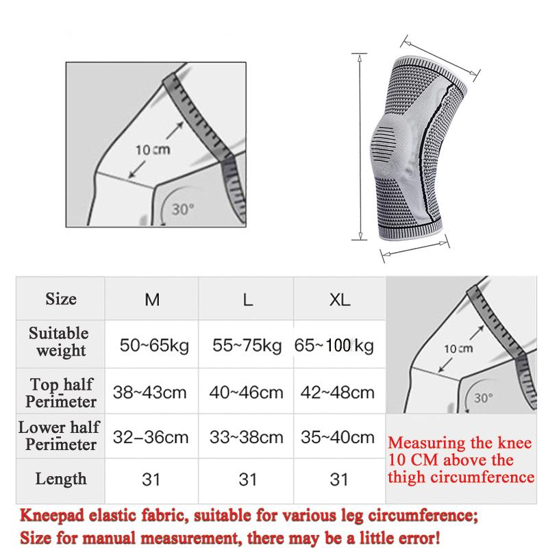 Силиконовые наколенники Спортивные наколенники от боли при артрозе Медицинский бандаж Мужская защита Женские суставы Спортивная безопасность Фитнес-тело
