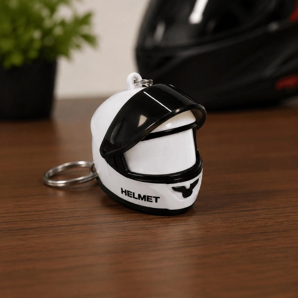3D Helmet Keyring Light LED Creative Bag Key Pendant Party Favor
