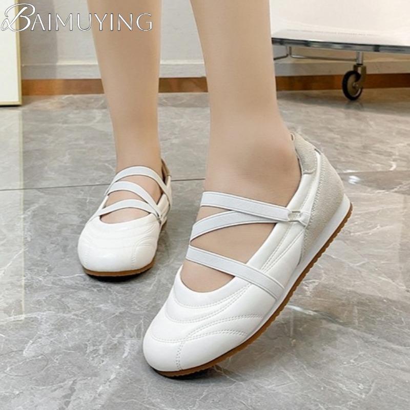 Модные женские сандалии на плоской подошве Мэри Джейн Женская спортивная обувь Летние 2025 Бренд Лоферы Повседневная обувь Комфорт Мягкая кожа Zapatillas