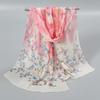 Thin Chiffon Scarf Floral Printing Shawl Silk New Beach Scarves