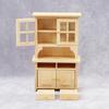 Миниатюрный книжный шкаф для кукольного домика, имитация книжного шкафа с ящиками, многоярусный мини-деревянный книжный шкаф для масштаба 0,05