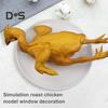 Simulation Roast Chicken Model Realistic Fake Turkey Ornament Photo Prop Simulated Food Figurine Showcase Decoration Educational Toy