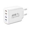 PD40W Европейская многопортовая зарядная головка USB-C Подходит для зарядного устройства для мобильных телефонов Samsung и Apple
