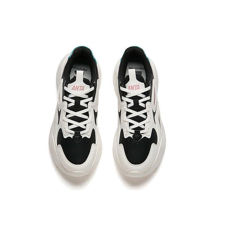 Anta Удобные износостойкие нескользящие низкие повседневные туфли женские кроссовки белые черные 122148886-7