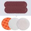 300W Random Orbit Sander 2.5 Amp Orbital Sander with 6 Variable Speeds 13000 OPM 20pcs Sanding Discs Sponge Disc Wool