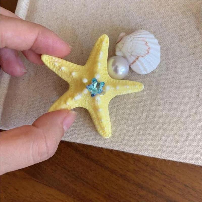 Star Pattern Side Hair Clips for Women Korean Fashion Hairgrips Lightweight Headwear for Daily Wear