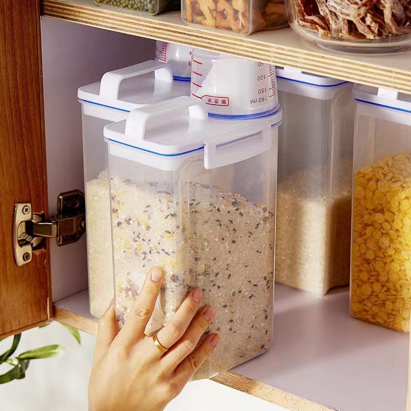 Moisture-proof Grain Jar Rice Jar Grain Storage Box Pet Food Bucket Storage Jar Sealed Bucket Filled Rice Bucket