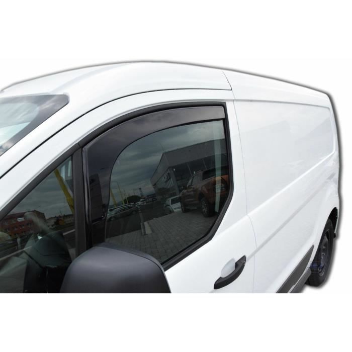 Déflecteurs d'air - J&J AUTOMOTIVE - Ford Transit Connect - Fumé - Acrylique renforcé - Installation facile