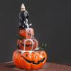 Resin Halloween Pumpkin Backflow Incense Burner Creative European Style Aromatherapy Burner Gift