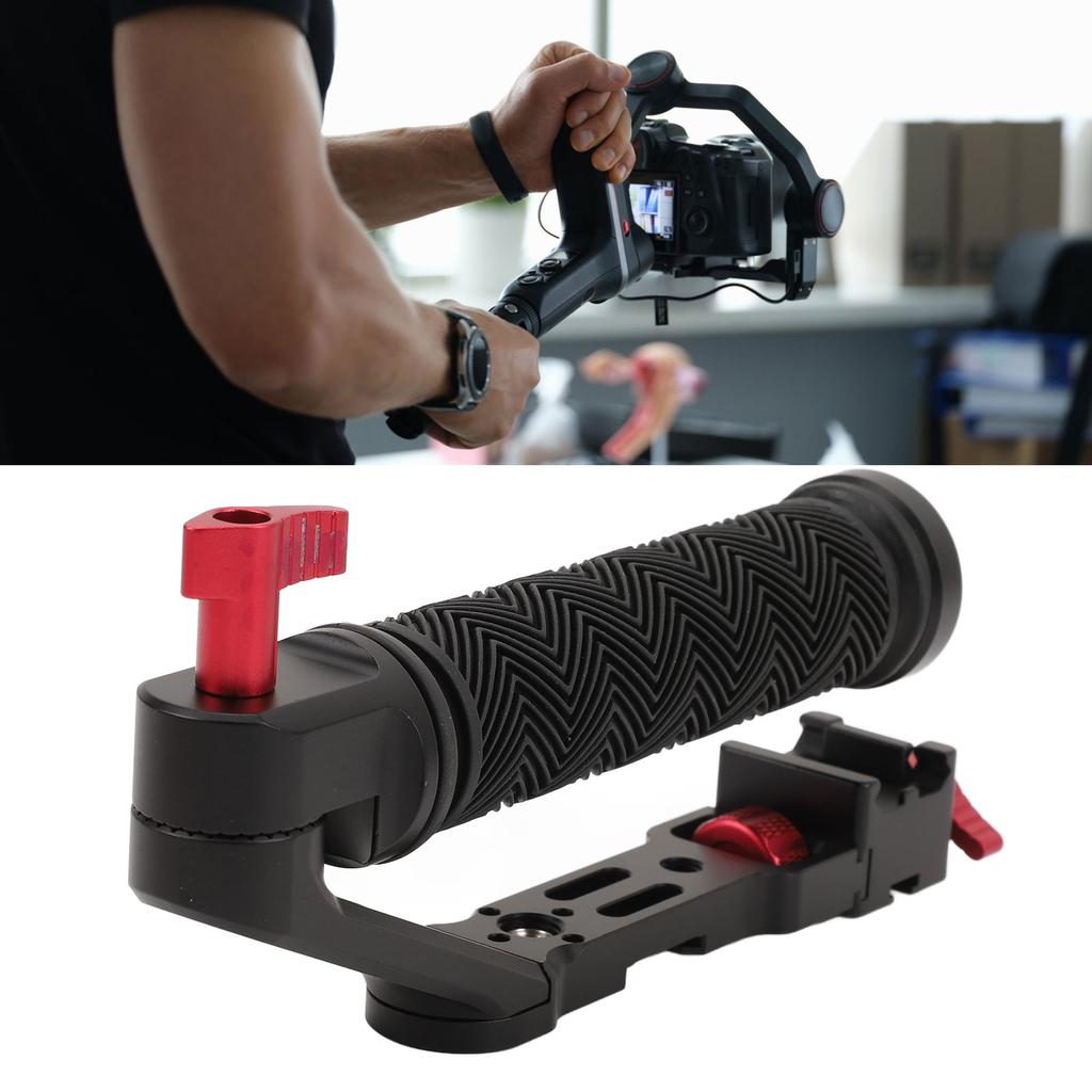 Camera Stabilizer Grip Aluminium Alloy Multi Hole Extension Video Action Stabilizing Handle Grip for