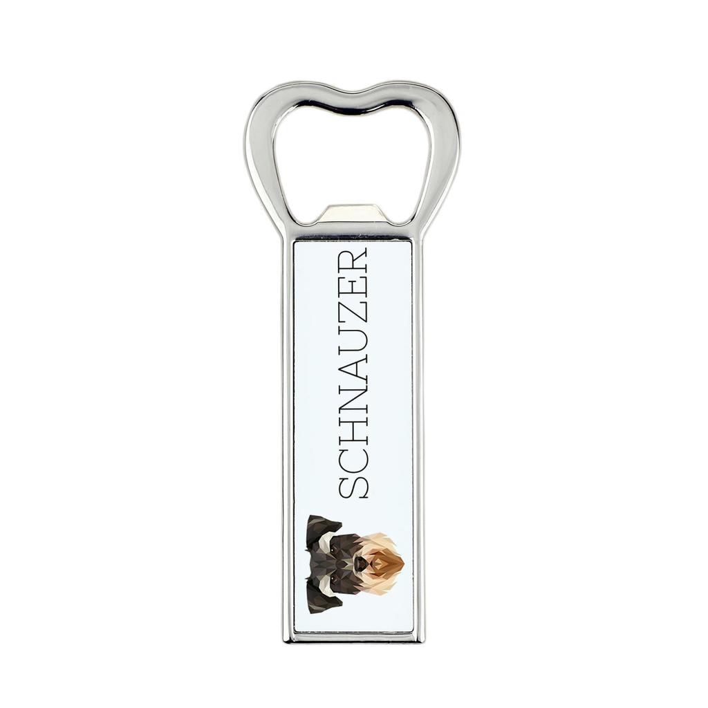 Sznaucer, Schnauzer -Otwieracz Do Butelek Ze Zdjęciem I Napisem Do Piwa Art-Dog