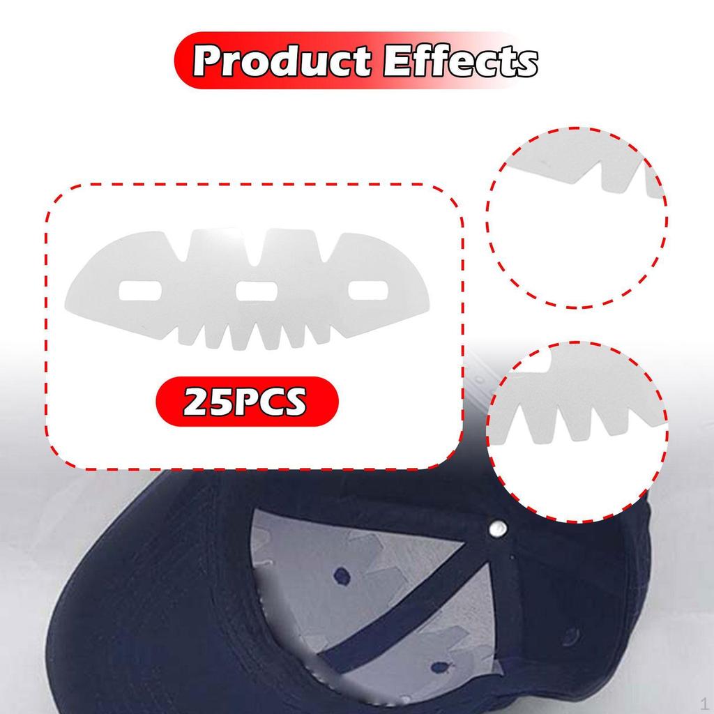 25 штук Вставки-формодержатели для бейсболок Поддержка купола шляпы для папы