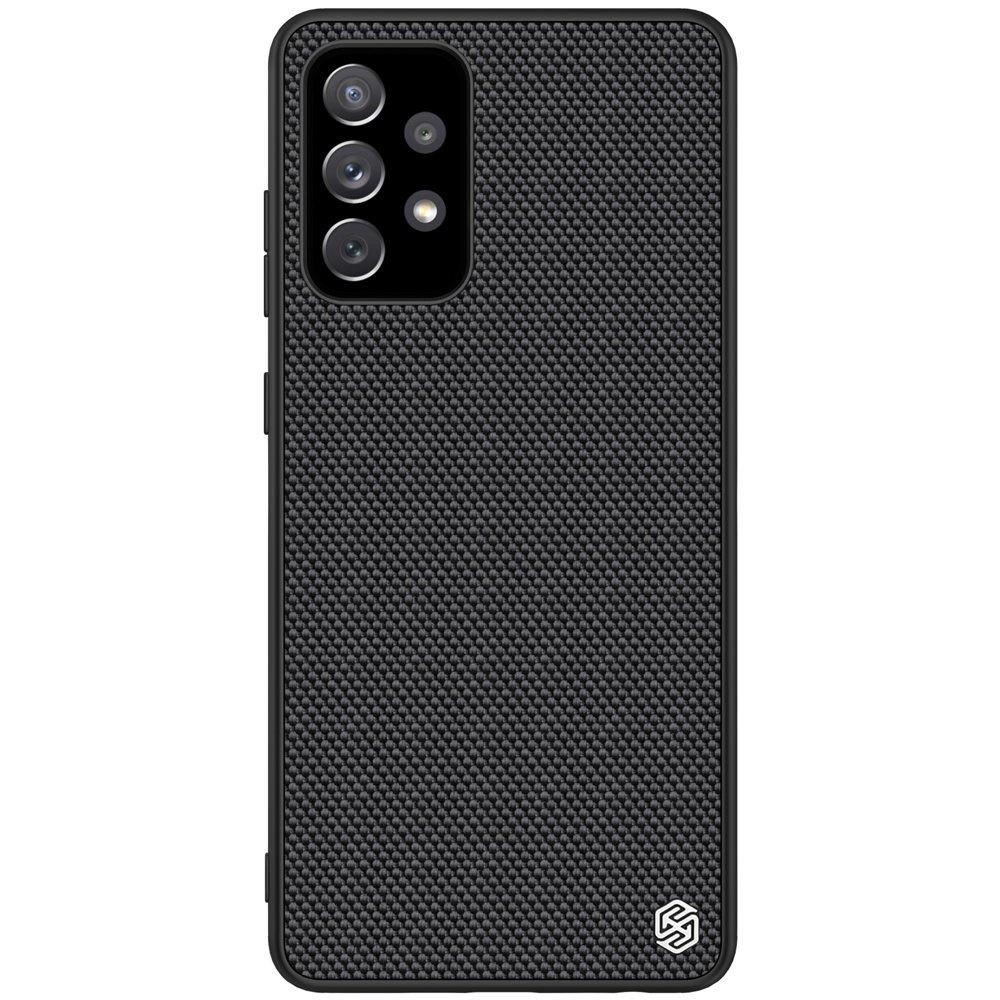 Nillkin Durable Textured Case with Reinforced Gel Frame & Nylon Back for Samsung Galaxy A72 4G - Black