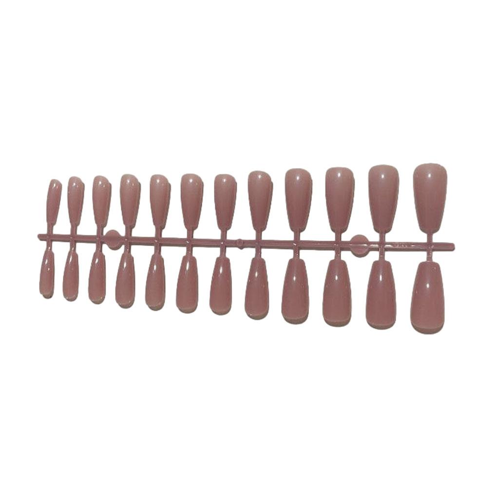 1 Набор Накладные ногти с французским кончиком для пальцев ног, Цветные, Глянцевые, Клейкие вкладки, Полное покрытие, Балерина, Арт-наклейки, Салонные DIY принадлежности, Подарки