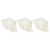 3PCS Sauna Felt Hat Thickening Water Absorption Safe Comfortable Sauna Cap for Bath Accessories White