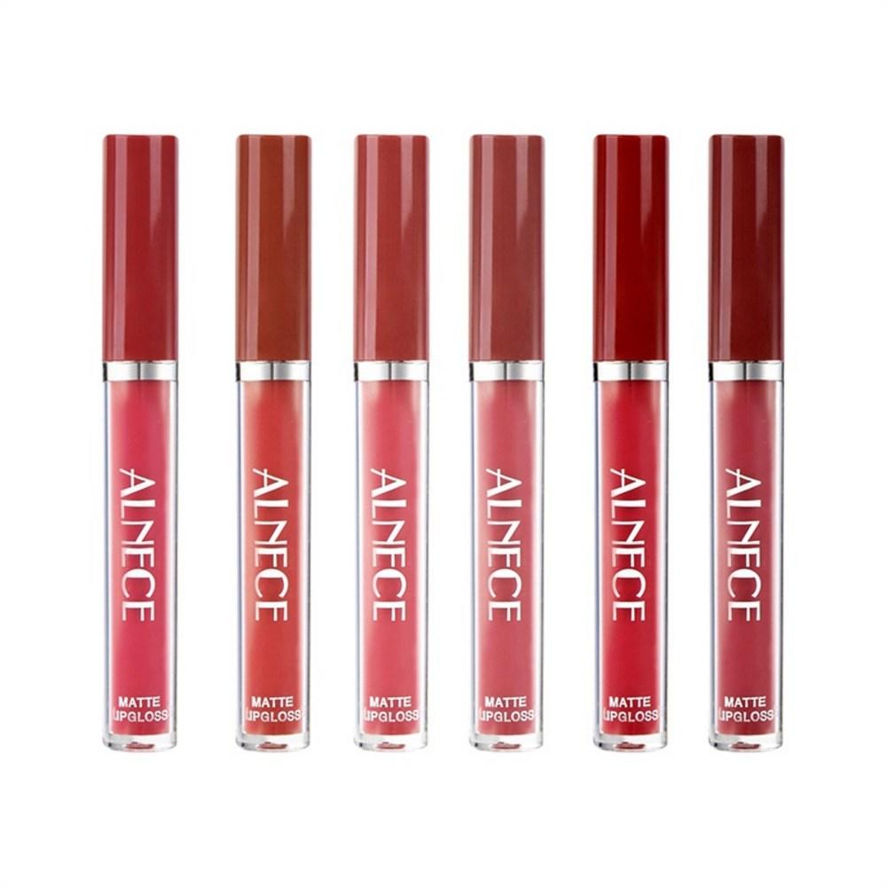 Водостойкий блеск для губ Lip Glaze, водостойкая матовая помада, набор из 6 штук H142, набор из 6 блесков для губ, 167 г, 1 набор