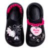 Crocs Crush Clog Classic Crush Cool Black Sweetheart Подарочная коробка EVA Сладкая Крутая Девочка Удобная и Универсальная Обувь с Отверстиями Унисекс Черный