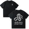 Deftones Футболка с частной музыкой Рок-музыка Футболки группы Летняя Металл Круглый вырез Дышащая Короткий рукав Унисекс Модная футболка Хлопок