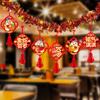 Cartoon Spring Festival Banner Garland Hanging Lunar Year Ornaments  For Home Shopping Mail