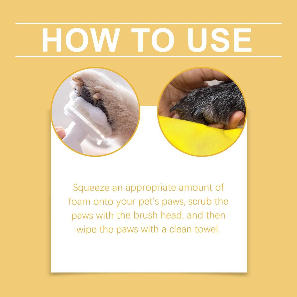 YEGBONG Пенка для лап питомца Уход за питомцем Увлажняющая Питательная Увлажняющая Лапы кошки и собаки