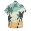 Рубашки Palm для мужчин 3D винтажная мода печатная гавайская рубашка рокабилли с коротким рукавом топы уличная одежда для улицы