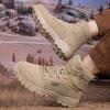 Autumn New High-top Outdoor Sports Military Boots Fashion Casual Shoes Outdoor Mountaineering Hiking Shoes Martin Boots Combat Boots