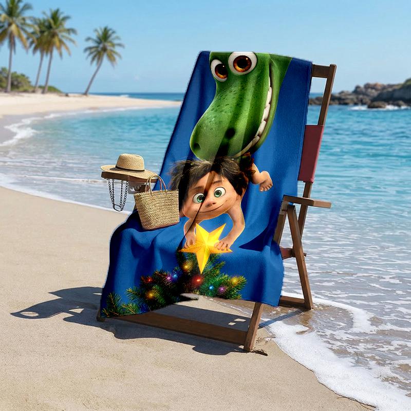 Good Dinosaur Fashion Beach Towel: Ideal for Summer Adventures Soft, absorbent and quick drying suitable for swimming and bathing