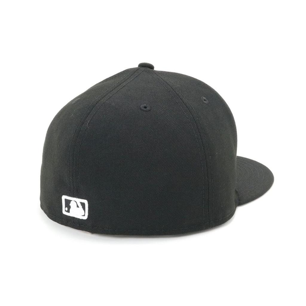 Кепка с плоским козырьком MLB Dodgers LA 7 5950 LOSDOD BLK SWHI 25J [New Era] черная/белая 1/4