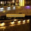 Solar Powered Outdoor Step and Railing Lights for Gardens and Stairs