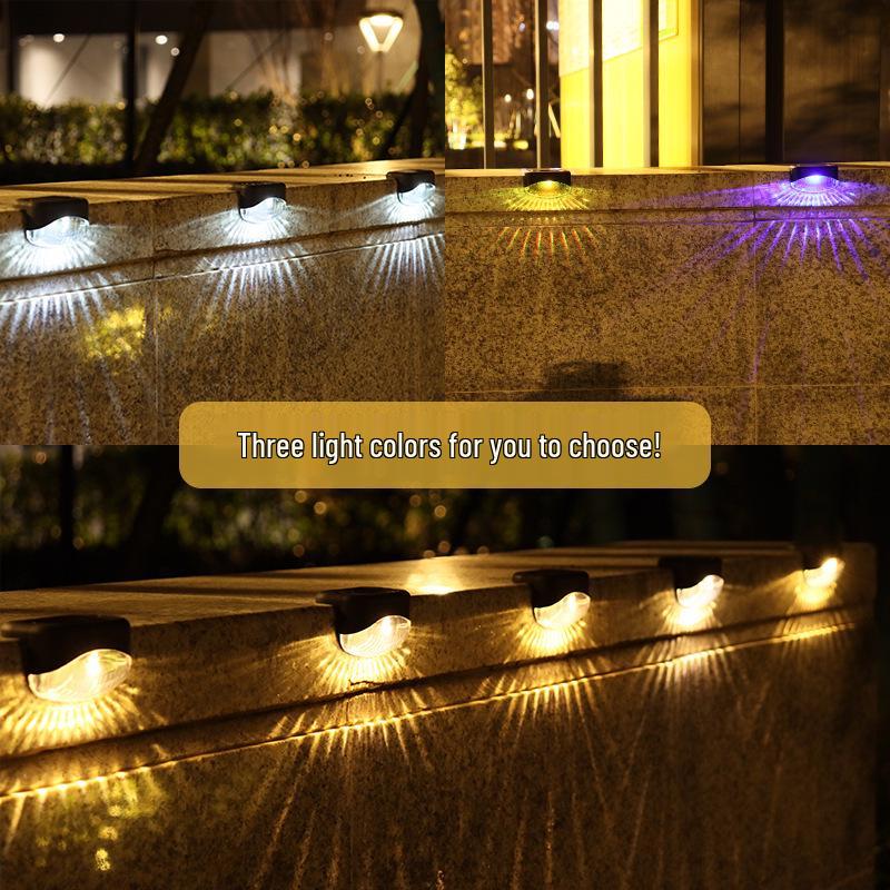 Solar Powered Outdoor Step and Railing Lights for Gardens and Stairs