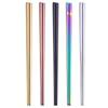 1 пара столовых приборов из нержавеющей стали, цветная длина 23 см, многоразовые палочки для еды, посуда для свадеб, вечеринок, фестивалей, случаев, китайский подарок