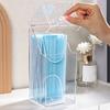 Clear Face Cover Dispenser with Lid Dust Proof Multifunction Vertical Dispenser for Home Office