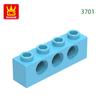 69 шт./лот 3701 1x4 3 отверстия Строительный блок Moc Технический компонент Совместим со всеми Кирпичи DIY Детские игрушки Подарочная коробка