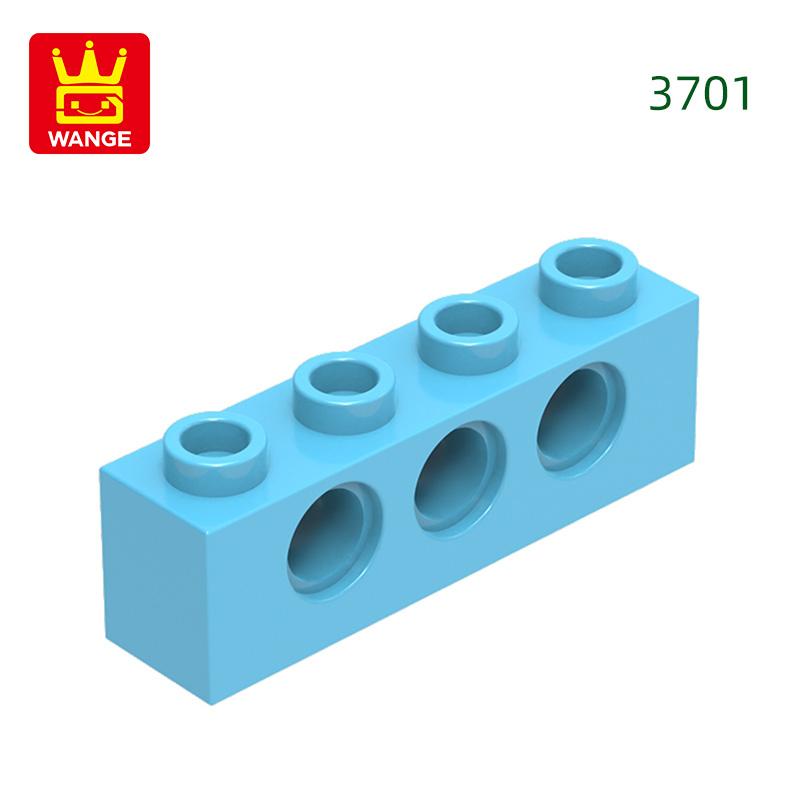 69 шт./лот 3701 1x4 3 отверстия Строительный блок Moc Технический компонент Совместим со всеми Кирпичи DIY Детские игрушки Подарочная коробка