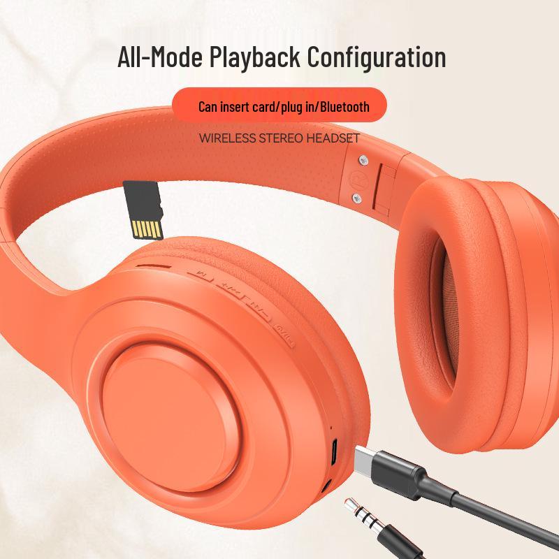 Wireless Over-Ear Bluetooth Headphones with Long Battery Life, Heavy Bass, and Call Functionality