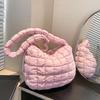 New Pleated Cloud Bag Large Shoulder Strap Adjustable Shoulder Bag Large Capacity Bubble Tote Messenger Women's Bag