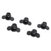 5pcs L Track Double Lug Threaded Stud Nut Fitting M10x20mm for Truck Bed Trailer   Control Pickup RV ATV