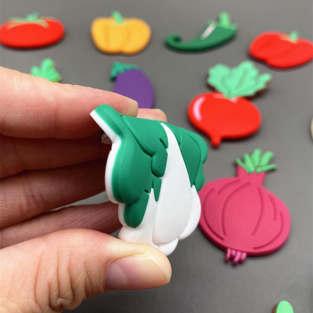 Набор магнитов на холодильник из ПВХ для декора холодильника, магниты с героями мультфильмов для детей, забавная магнитная игрушка, креативные магниты с едой и фруктами