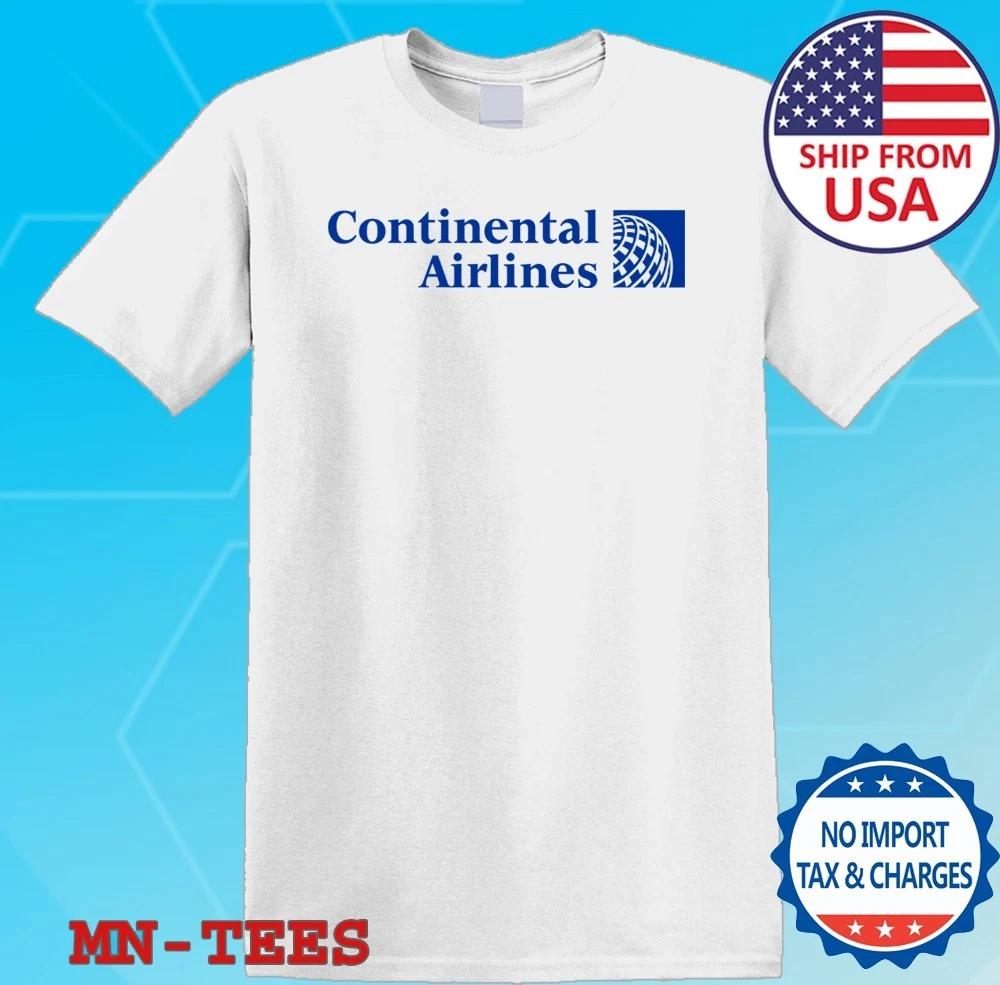 Авиакомпания Continental Airlines Ретро Американская авиакомпания Белый Размер S-5XL