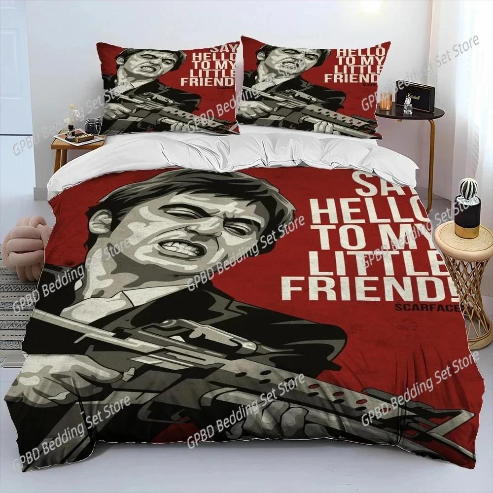 Movie Scarface Tony 3D NEW Duvet Cover Pillowcase Bedding Set Adult Boy Girl Bedroom Decoration Children Single Double Large